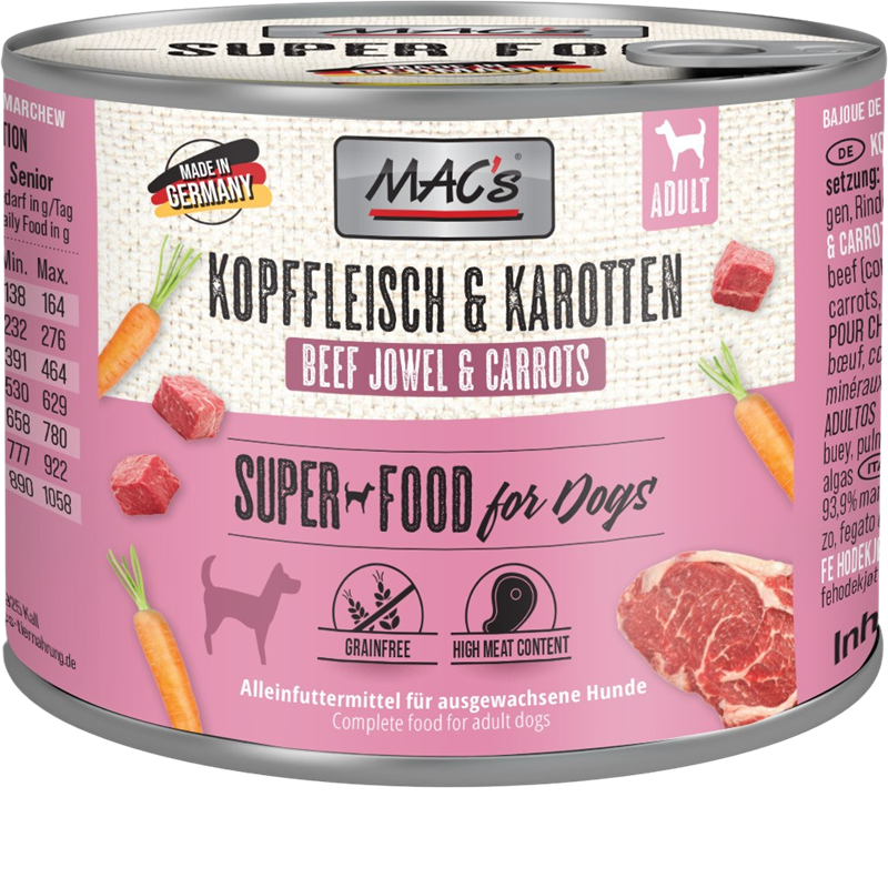 MAC's Dog Kopffleisch & Karotten 200 g