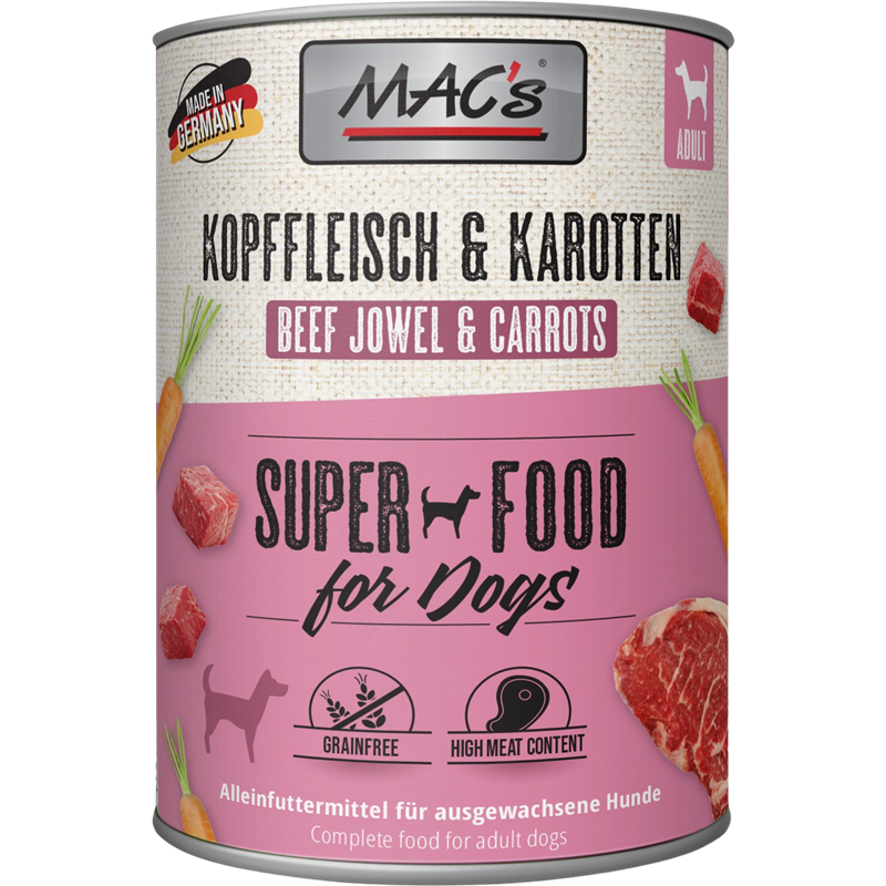 MAC's Dog Kopffleisch & Karotten 800 g