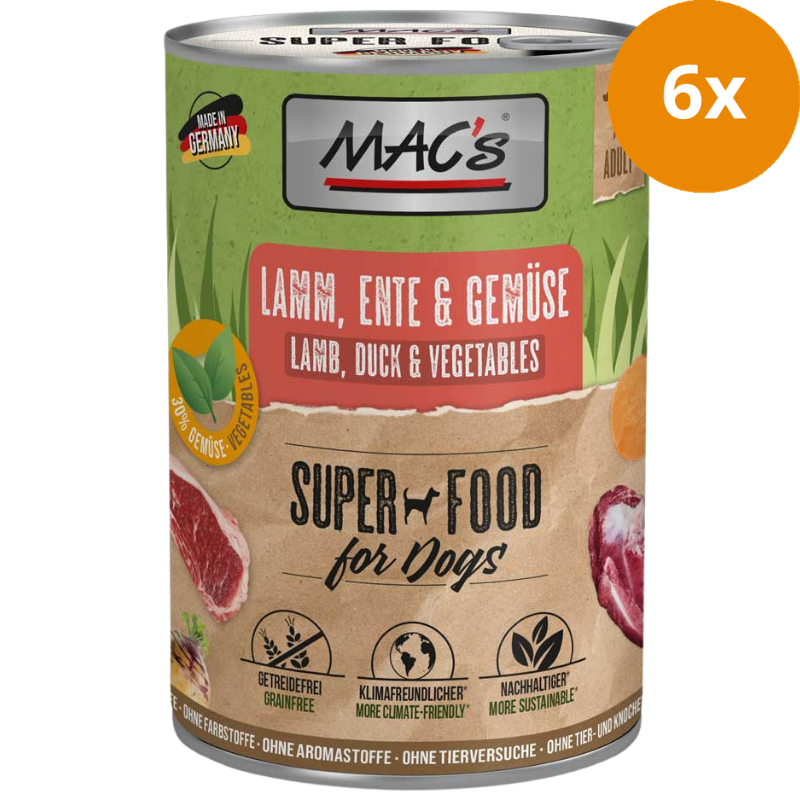 MAC's Dog Lamm, Ente & Gemüse 400 g