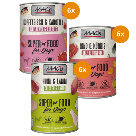 MAC's Dog Nassfutter 800 g - Mix Sparpaket