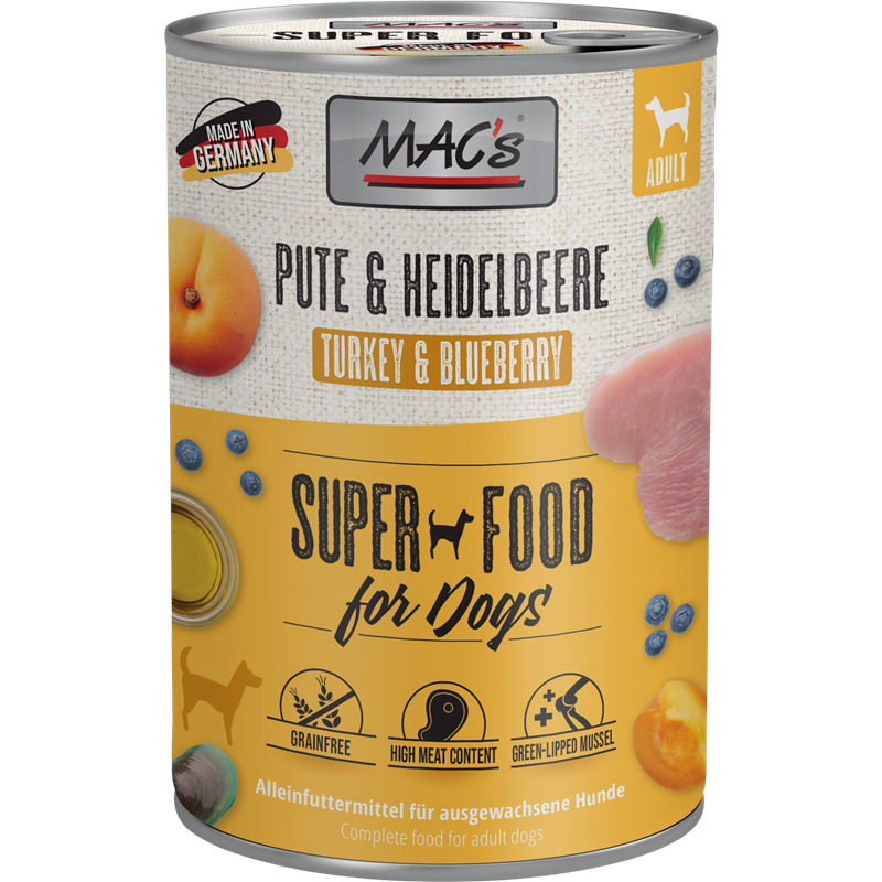 MAC's Dog Pute & Heidelbeeren 400 g