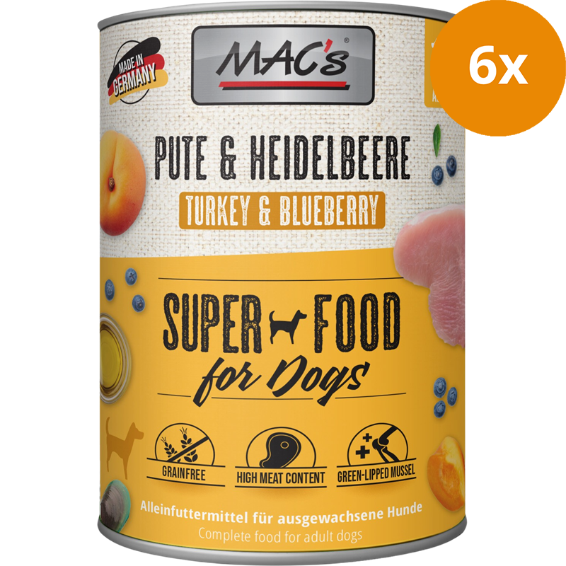 MAC's Dog Pute & Heidelbeeren 800 g