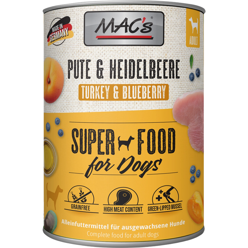 MAC's Dog Pute & Heidelbeeren 800 g