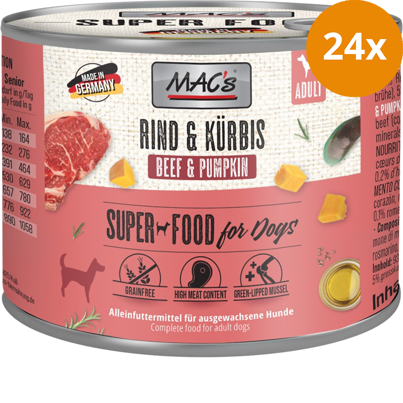 MAC's Dog Rind & Kürbis 200 g