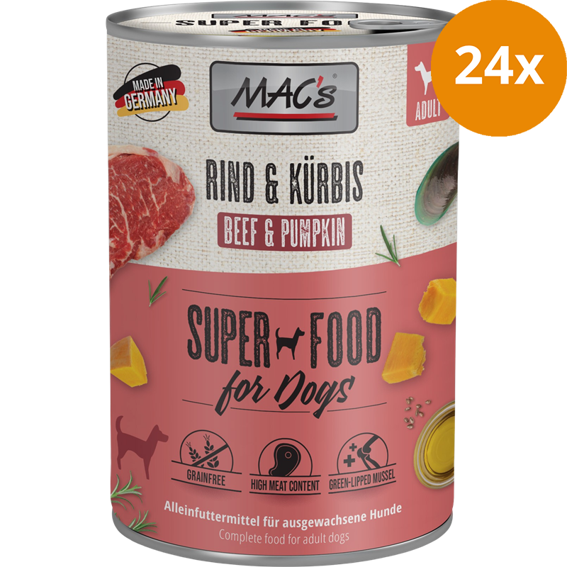 MAC's Dog Rind & Kürbis 400 g