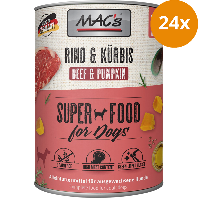 MAC's Dog Rind & Kürbis 800 g