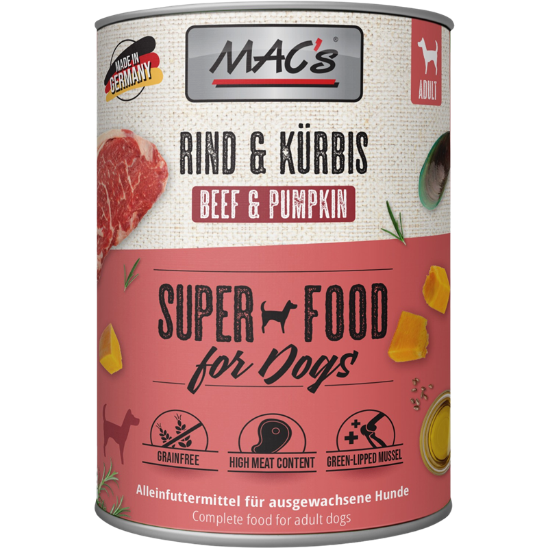 MAC's Dog Rind & Kürbis 800 g