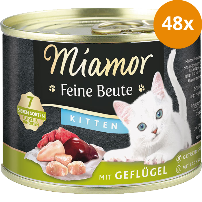 Miamor Dose Feine Beute Kitten Geflügel 185 g