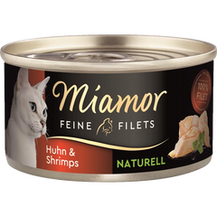 Miamor Feine Filets Naturelle Huhn & Shrimps 80 g