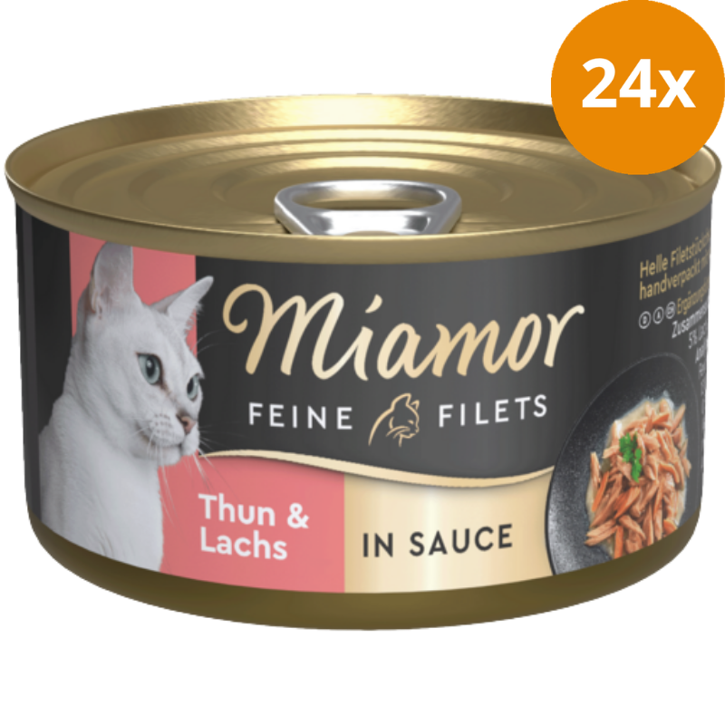 Miamor Feine Filets Thunfisch & Lachs in Sauce 85 g
