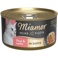 Miamor Feine Filets Thunfisch & Lachs in Sauce 85 g