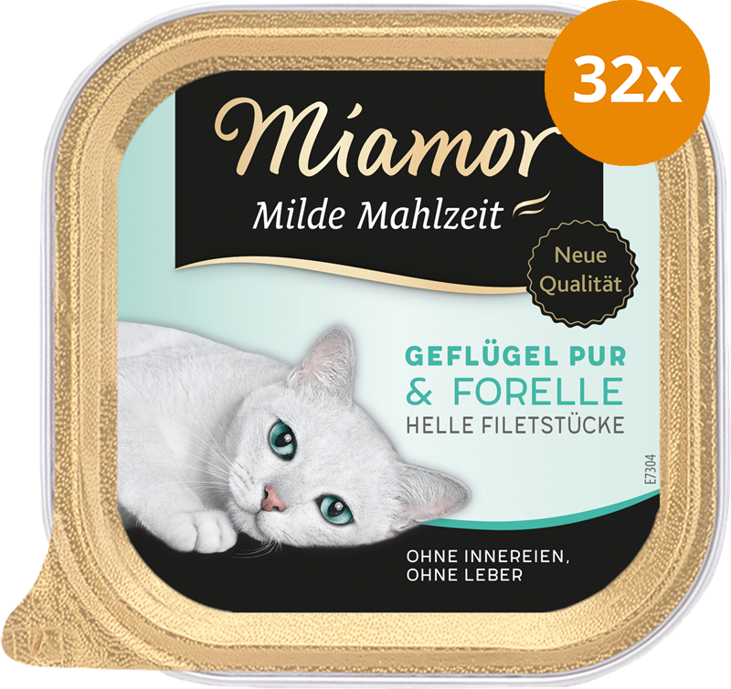 Miamor Milde Mahlzeit Geflügel & Forelle 100 g