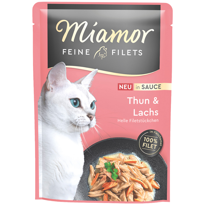 Miamor PB Feine Filets Thunfisch & Lachs in Sauce 100 g