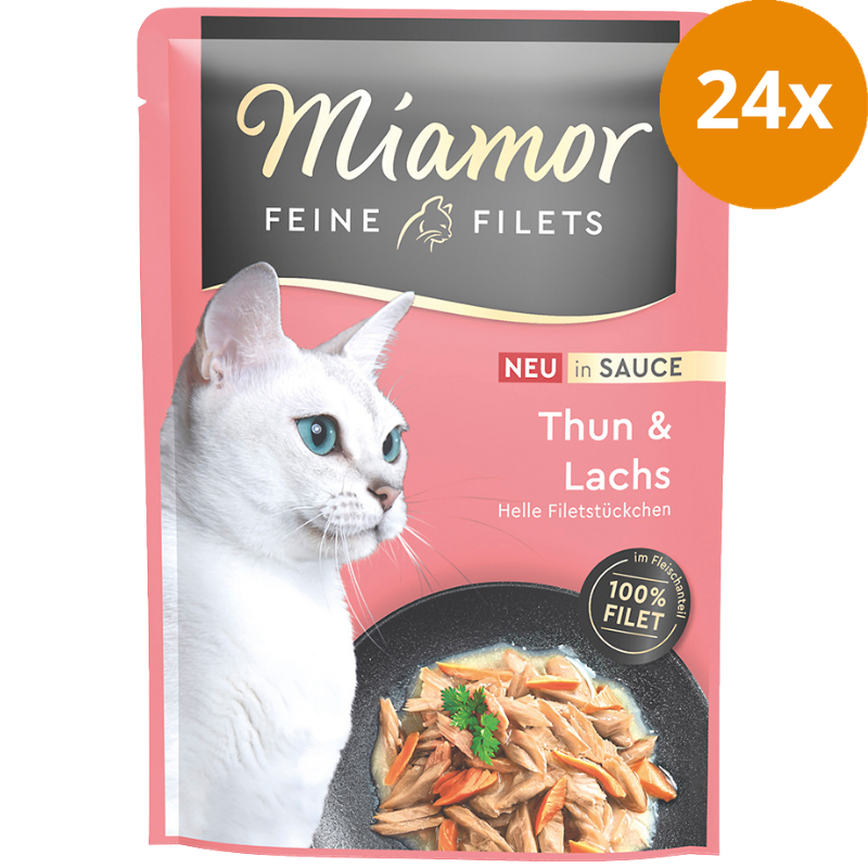 Miamor PB Feine Filets Thunfisch & Lachs in Sauce 100 g