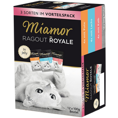 Miamor Ragout Royale in Jelly Multimix Pute, Lachs & Kalb 1200 g