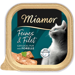 Miamor Schale Feines & Filet Geflügel Pur & Forelle 100 g
