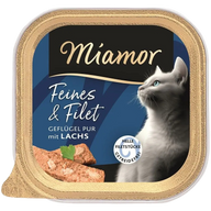Miamor Schale Feines & Filet Geflügel Pur & Lachs