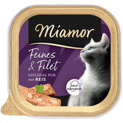 Miamor Schale Feines & Filet Geflügel Pur & Reis 100 g