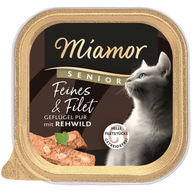 Miamor Schale Feines & Filet Senior Geflügel Pur & Rehwild