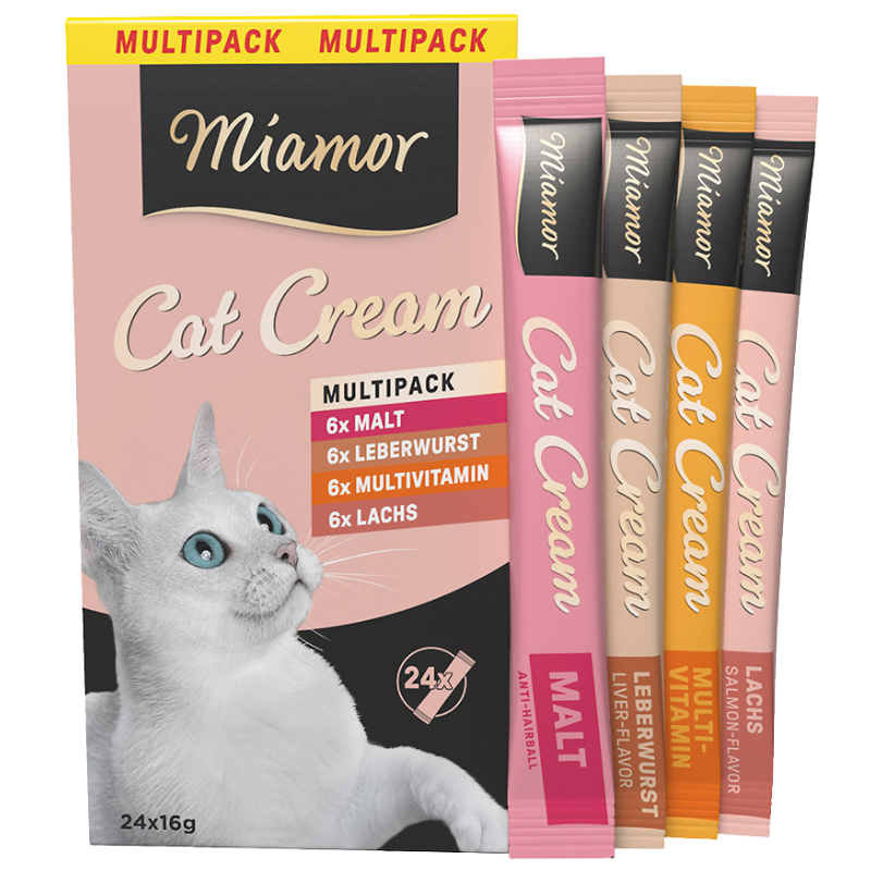 Miamor Snack Cream Vielfalt Multipack 24 x 16 g