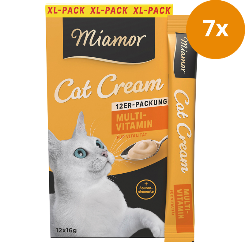 Miamor Snack Cream Multivitamin-Cream XL-Pack 12 x 16 g