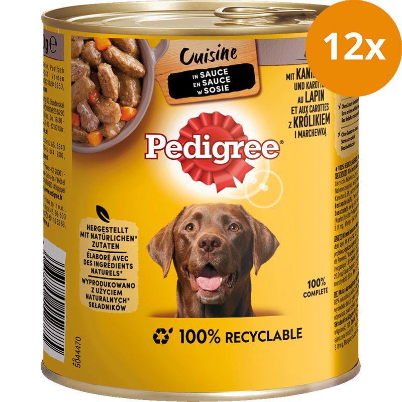 Pedigree Cuisine in Sauce Kaninchen & Karotten 800 g