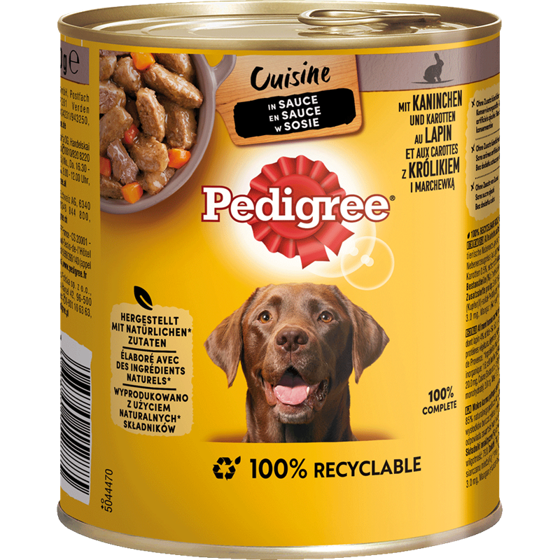 Pedigree Cuisine in Sauce Kaninchen & Karotten 800 g