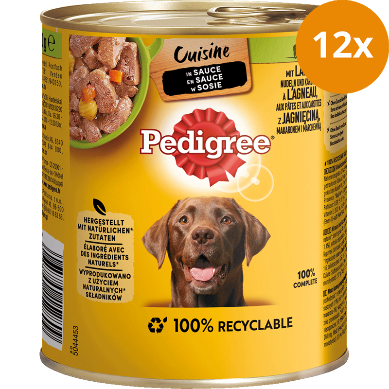 Pedigree Cuisine in Sauce Lamm & Nudeln 800 g