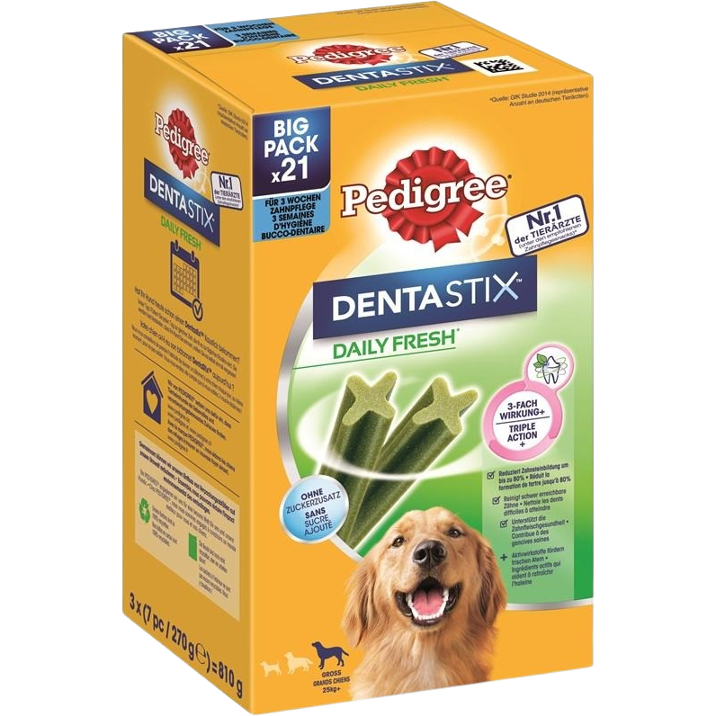 Pedigree Dentastix Daily Fresh für große Hunde 810 g