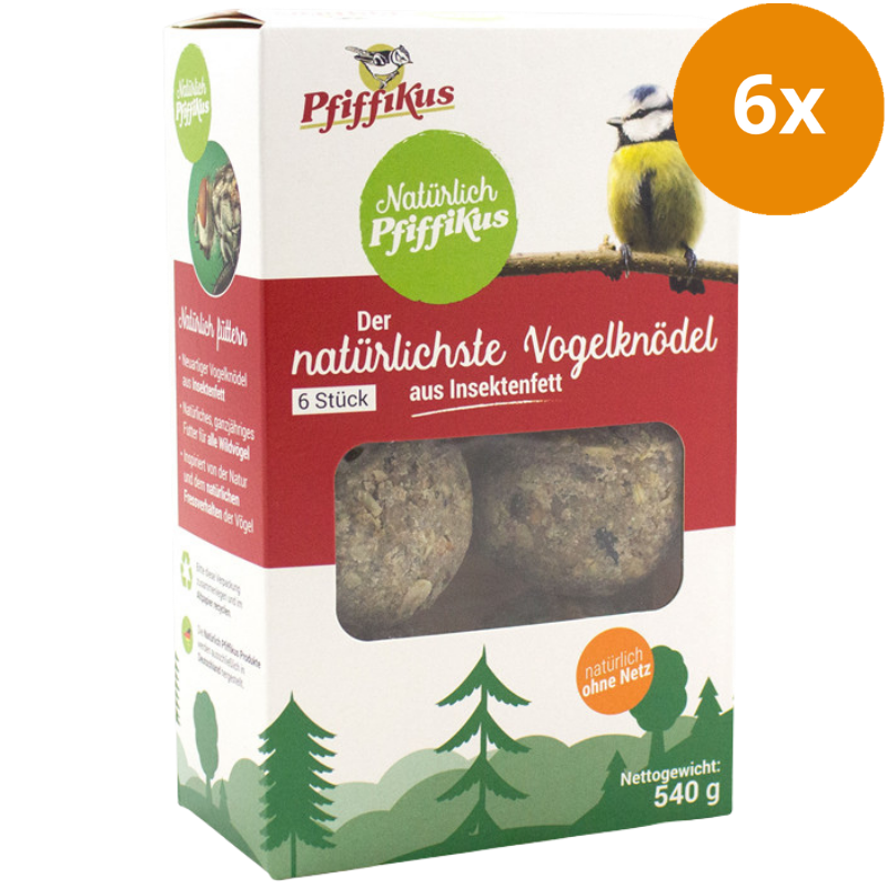 Natürlich Pfiffikus Vogelknödel 6er Faltschachtel