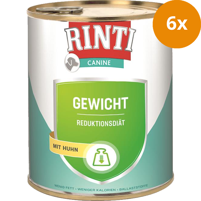 Rinti Canine 800g Reduktionsdiät Gewicht mit Huhn 800 g