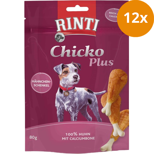 Rinti Chicko Plus Hähnchenschenkel mit Calciumbone 80 g