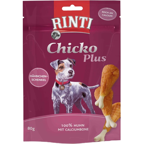 Rinti Chicko Plus Hähnchenschenkel mit Calciumbone 80 g