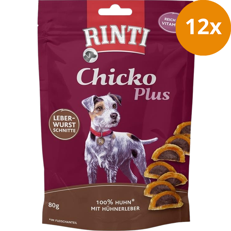 Rinti Chicko Plus Leberwurstschnitte 80 g