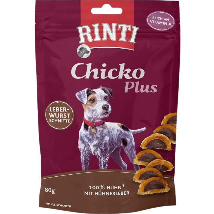 Rinti Chicko Plus Leberwurstschnitte 80 g