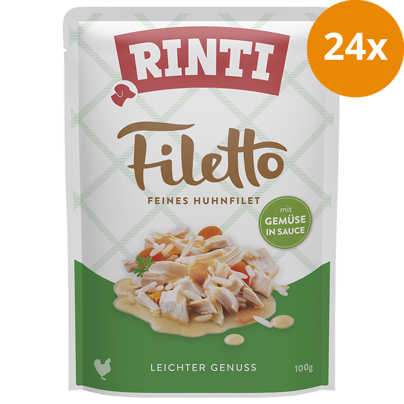 Rinti P.B. Filetto Huhn & Gemüse in Sauce 100 g