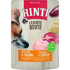 Rinti Frischbeutel Leichte Beute Rind Pur & Huhn 400 g