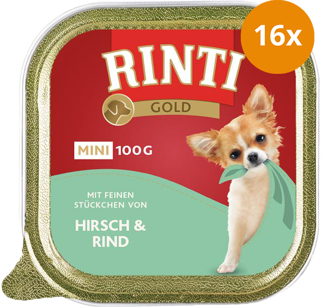 Rinti Gold Mini Hirsch & Rind 100 g