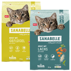 Sanabelle Classic Geflügel & Sanabelle Classic Lachs Sparpaket