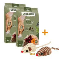 Sanabelle Grande Huhn 2 x 8 kg + GRATIS TRIXIE Spielmaus