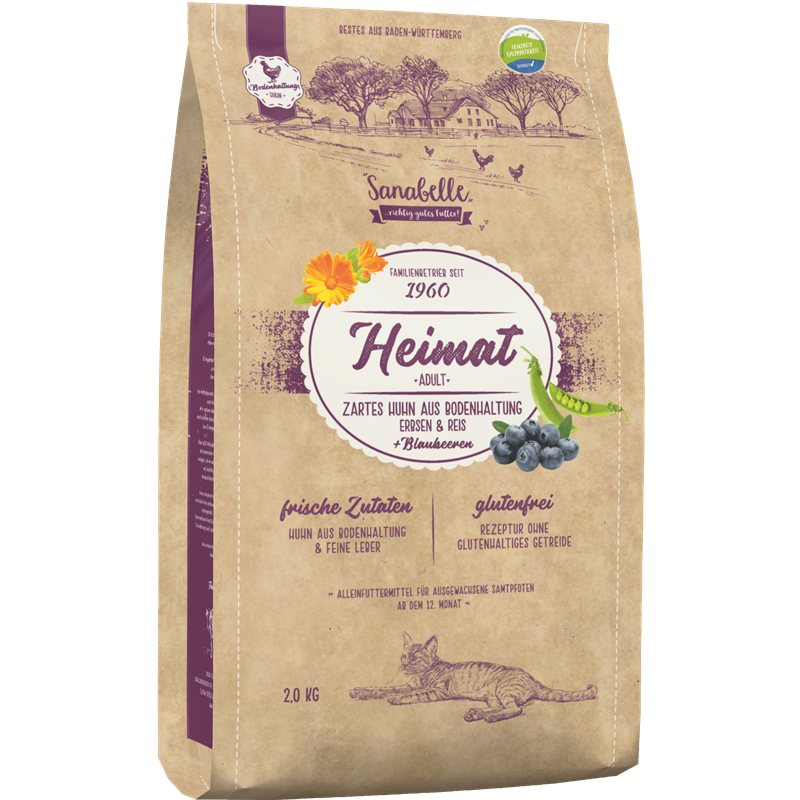 Sanabelle Heimat mit zartem Huhn aus Bodenhaltung