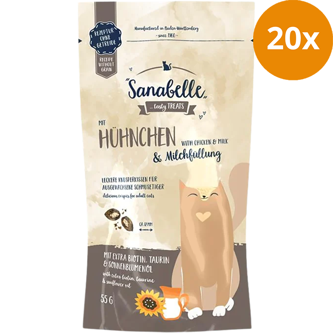 Sanabelle Knusperkissen Huhn & Milch 55 g