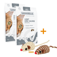Sanabelle Light Low Calorie 2 x 8 kg + GRATIS TRIXIE Spielmaus
