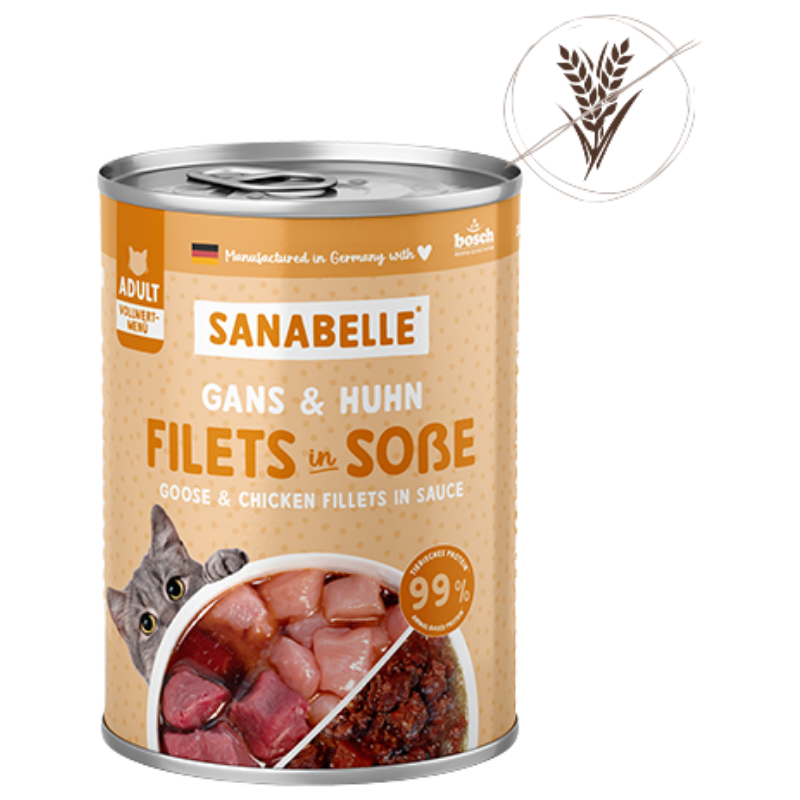 Sanabelle Nassfutter mit Gans & Huhn 380 g