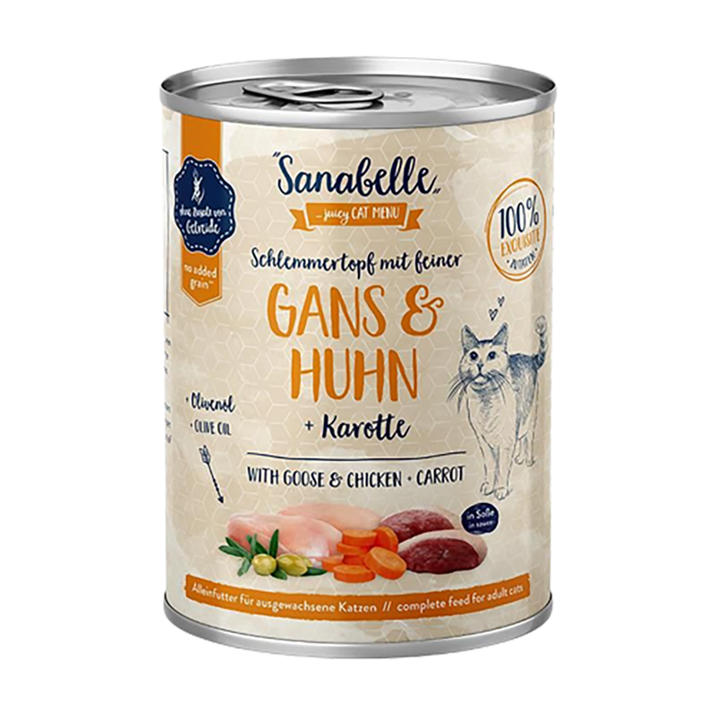 Sanabelle Nassfutter mit Gans & Huhn 380 g