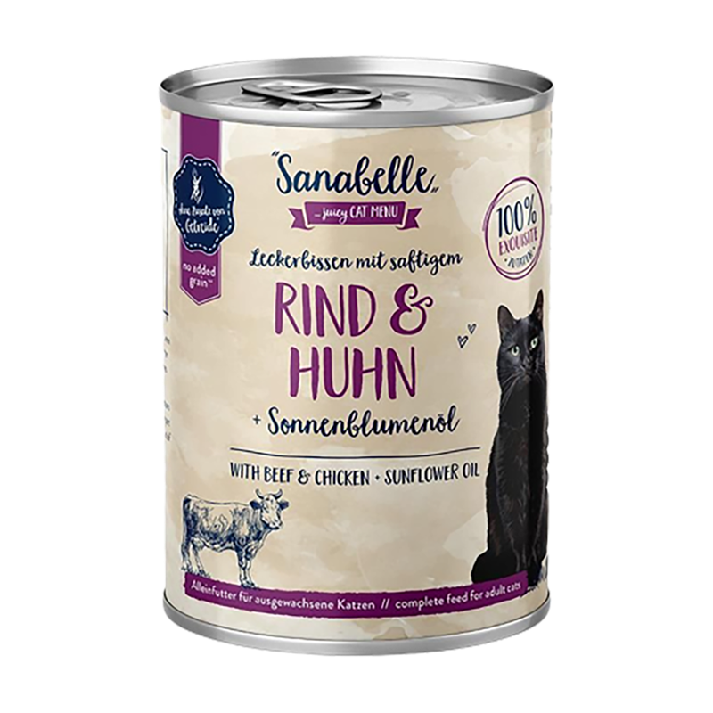 Sanabelle Nassfutter mit Rind & Huhn 400 g