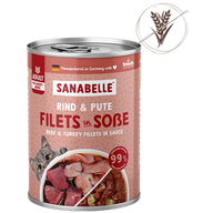 Sanabelle Nassfutter mit Rind & Pute 380 g