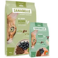 Sanabelle No Grain Huhn 8 kg + Sanabelle Sensitive Huhn 2 kg