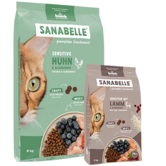 Sanabelle Sensitive Huhn 8 kg + Sanabelle Sensitive Lamm 2 kg