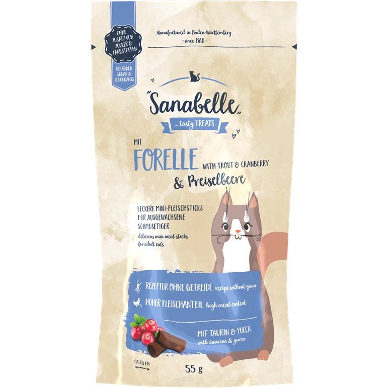 Sanabelle Snack Forelle & Preiselbeere 55 g